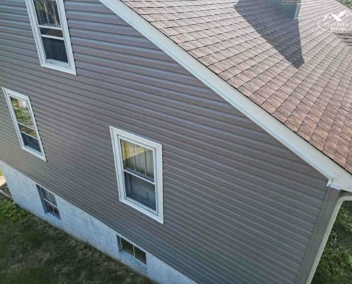 House with vinyl siding